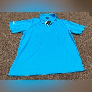 NWT Men’s Nike Dry Fit XL Golf polo short sleeve tee shirt top blue casual fit